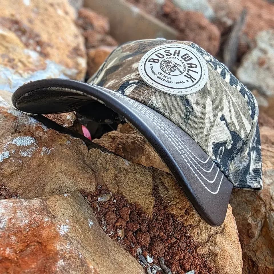 Leather patch cap made by RetroCraft