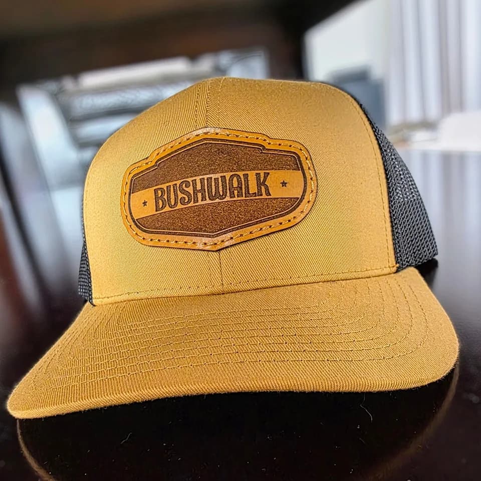Leather patch cap made by RetroCraft
