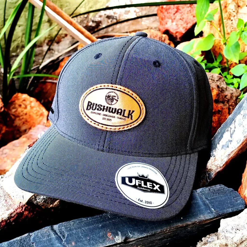 Leather patch cap made by RetroCraft